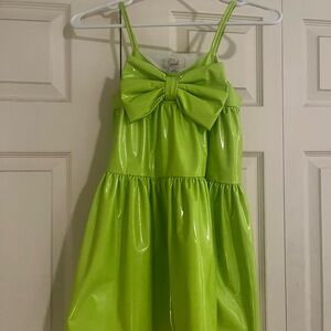 Peek Lime Green Dress with Bow